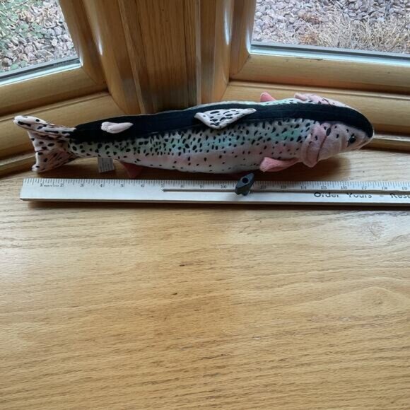 Cabin Critters Rainbow Trout Fish Plush Stuffed Animal - Picture 5 of 7